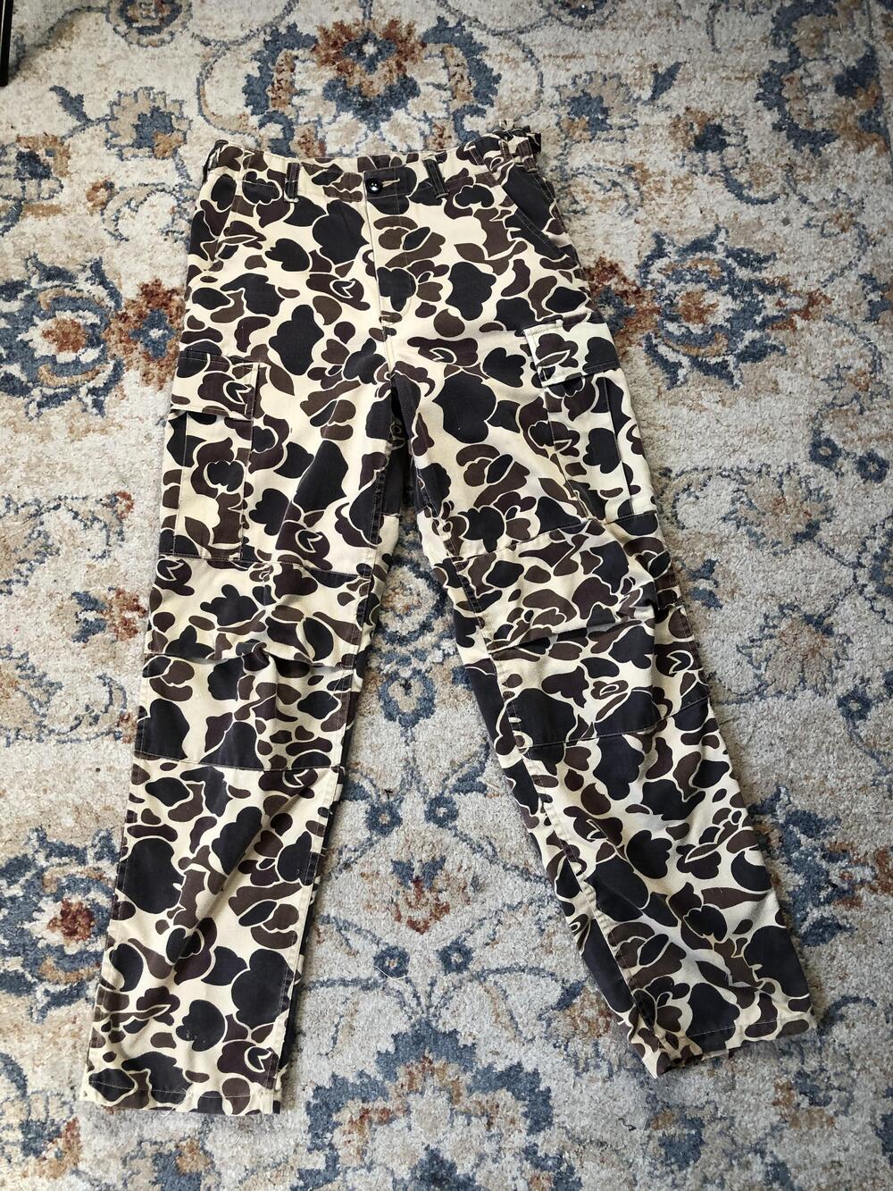 Winchester Cargo Pants Mens 32 Brown Camo Hunting Outdoor Adjustable Waist Field